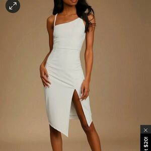 NWT Lulus White Midi Dress XL